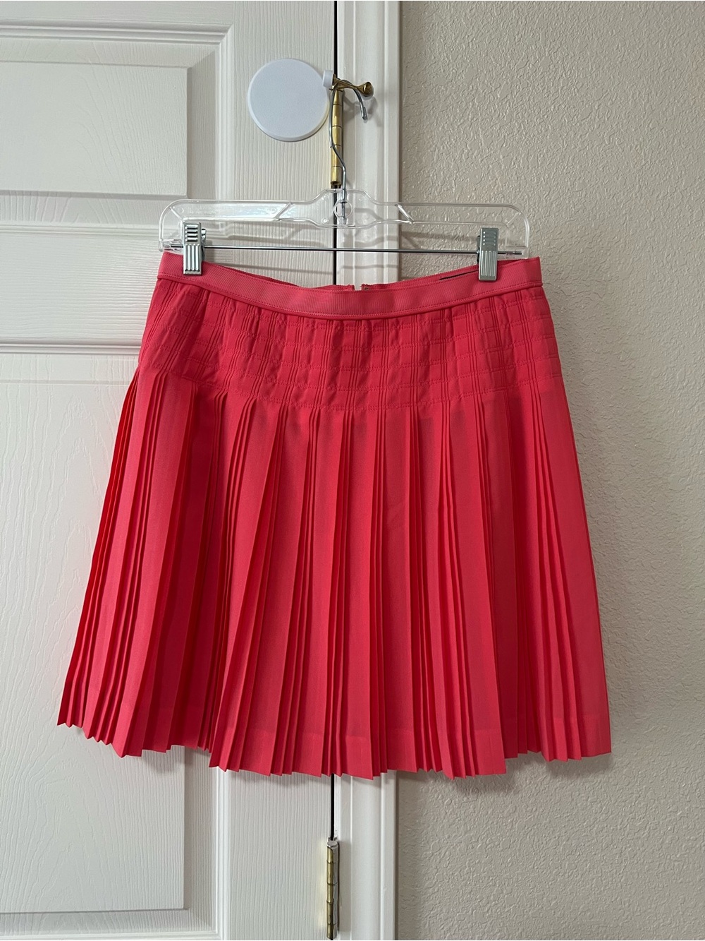 J.Crew Pink Pleated Georgette Mini Skirt Size 4 Preppy Feminine